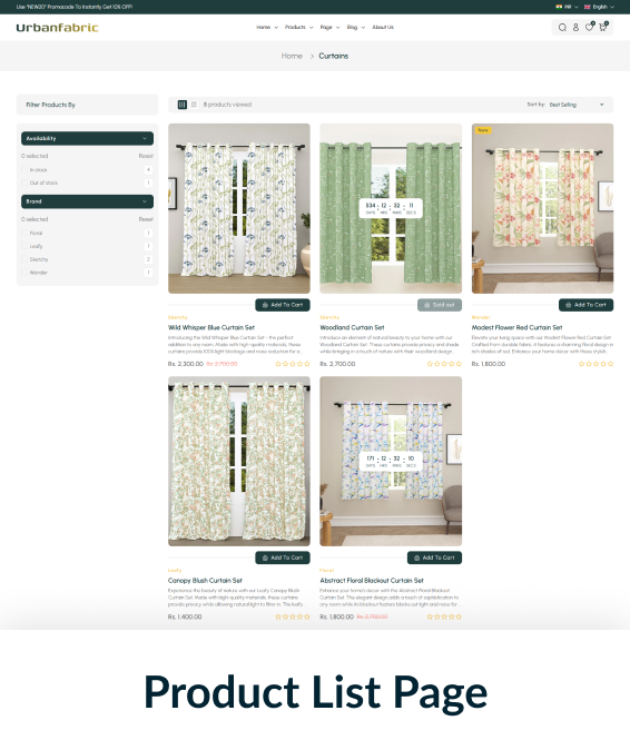 Urbanfabric Shopify Theme