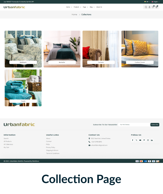 Urbanfabric Shopify Theme