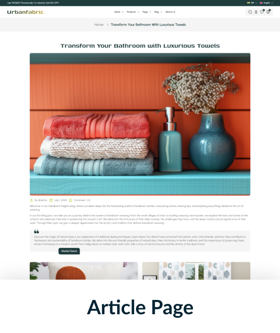 Urbanfabric Shopify Theme