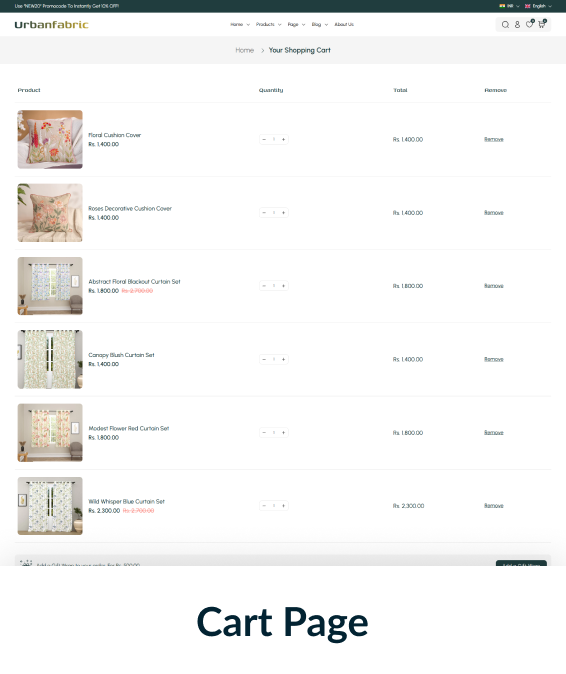 Urbanfabric Shopify Theme