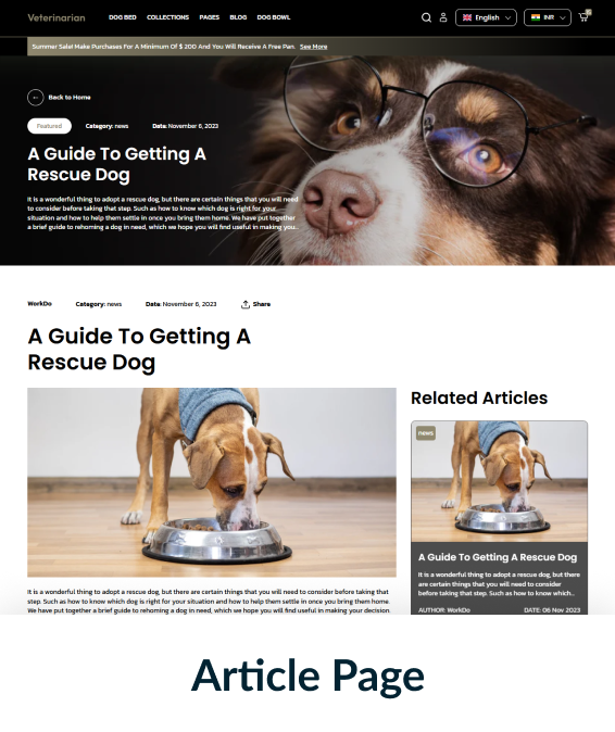Veterinarian Shopify Theme