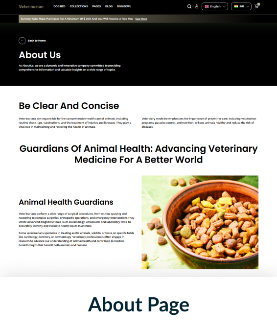 Veterinarian Shopify Theme