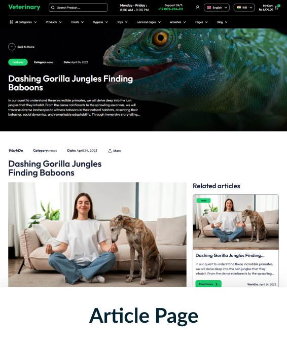 Veterinary Shopify Theme