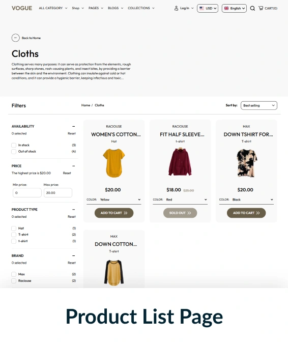 Vogue Shopify Theme