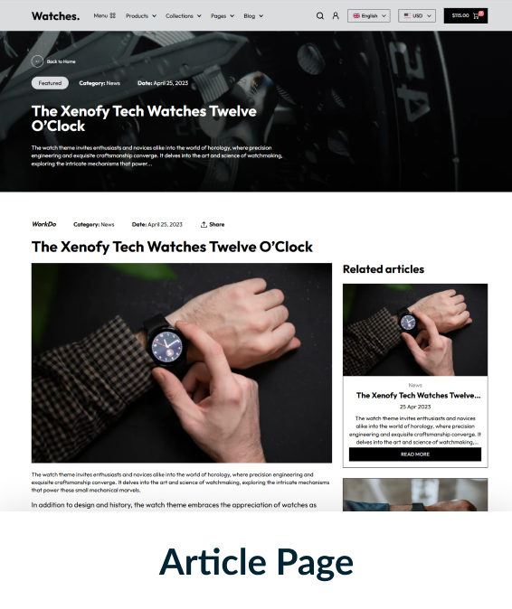 Watches Shopify Theme