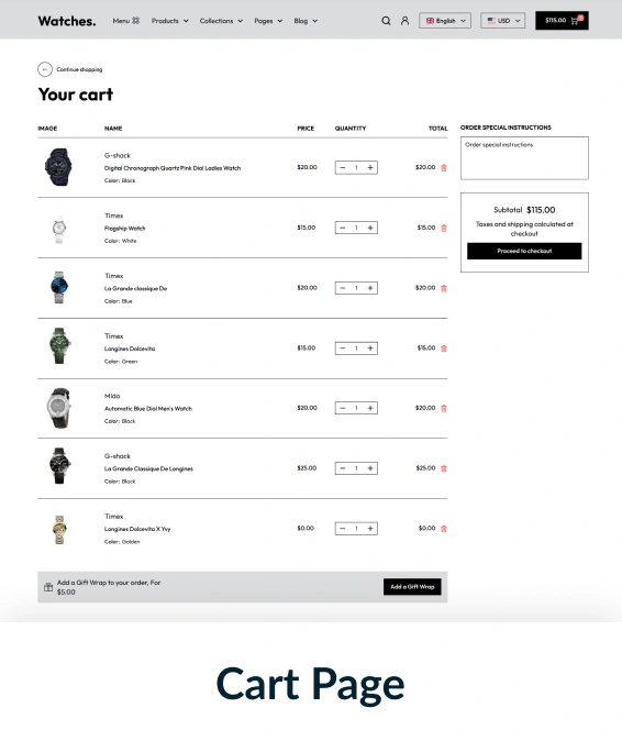 Watches Shopify Theme