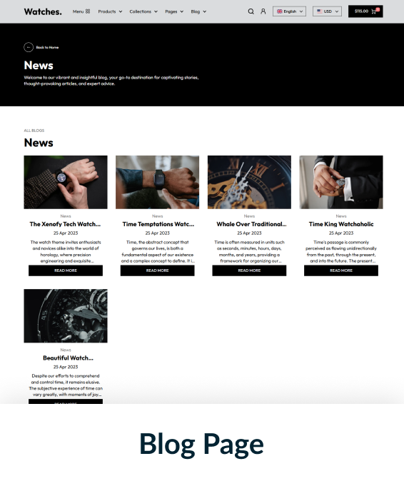 Watches Shopify Theme