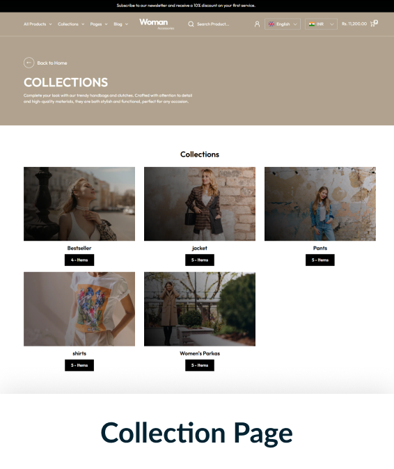 Women Accessories Shopify Theme