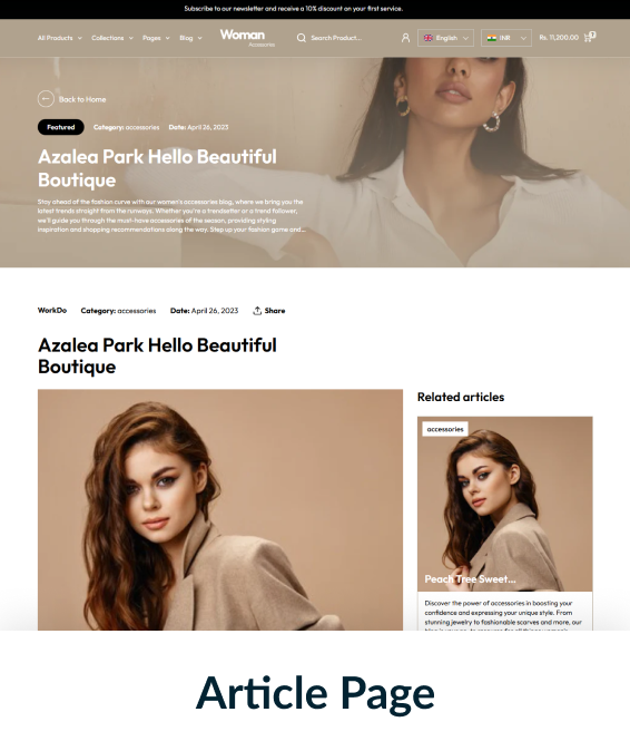 Women Accessories Shopify Theme