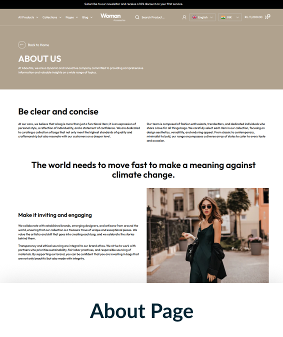 Women Accessories Shopify Theme