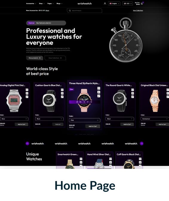 Wrist Watch Shopify Theme