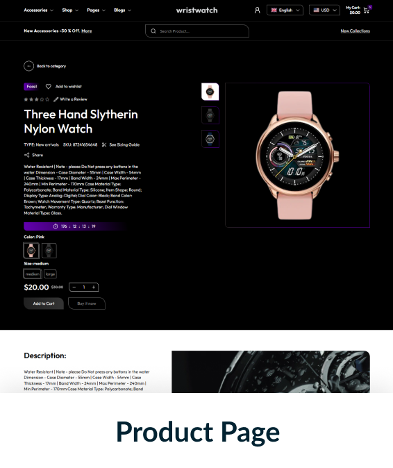 Wrist Watch Shopify Theme