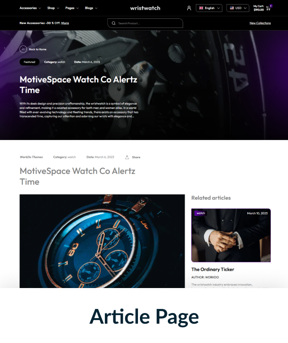 Wrist Watch Shopify Theme