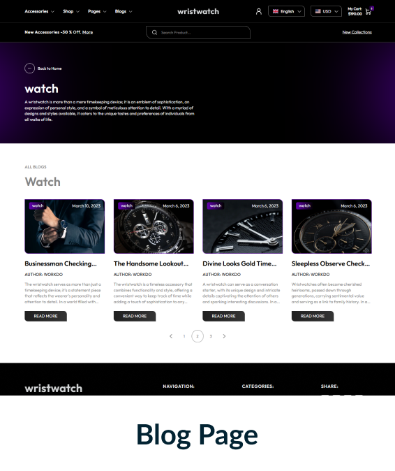 Wrist Watch Shopify Theme