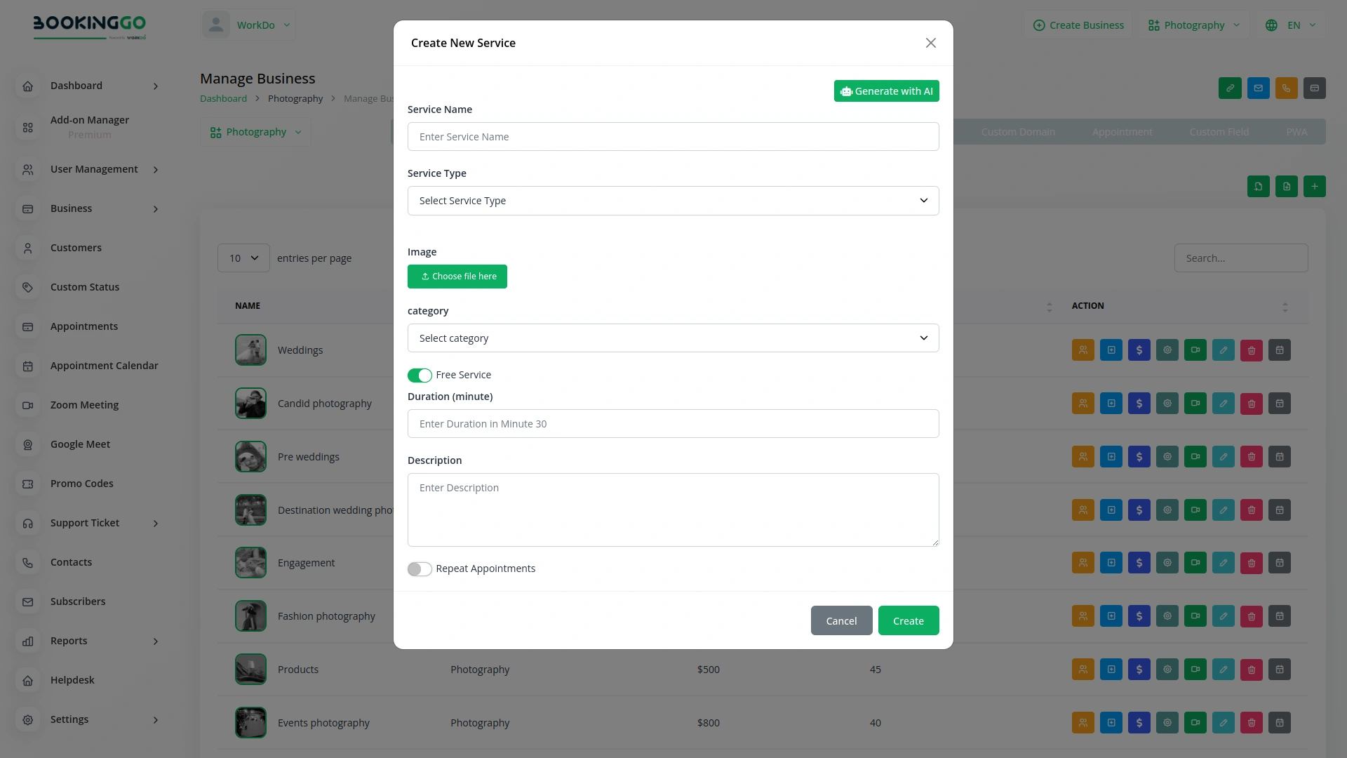 AI Assistant – BookingGo SaaS Add-On