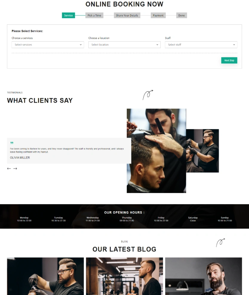 Barber – BookingGo SaaS Add-On