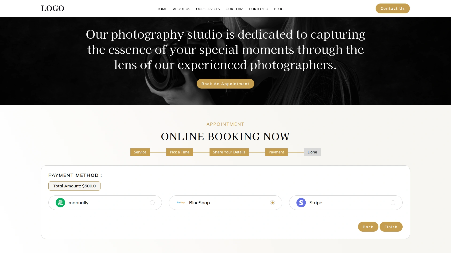 BlueSnap – BookingGo SaaS Add-On