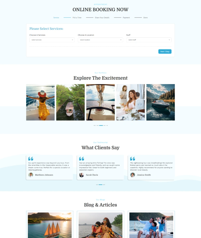 Boat Tour – BookingGo SaaS Add-On