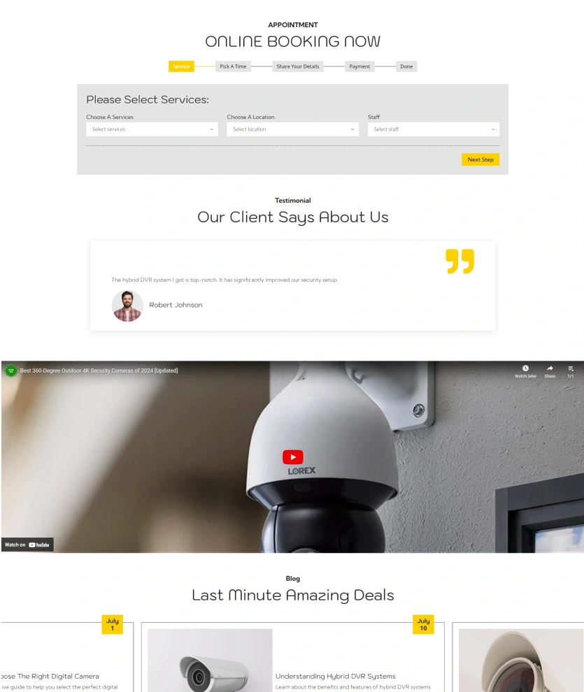 Camera Services – BookingGo SaaS Add-On