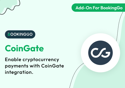 Coingate – BookingGo SaaS Add-On
