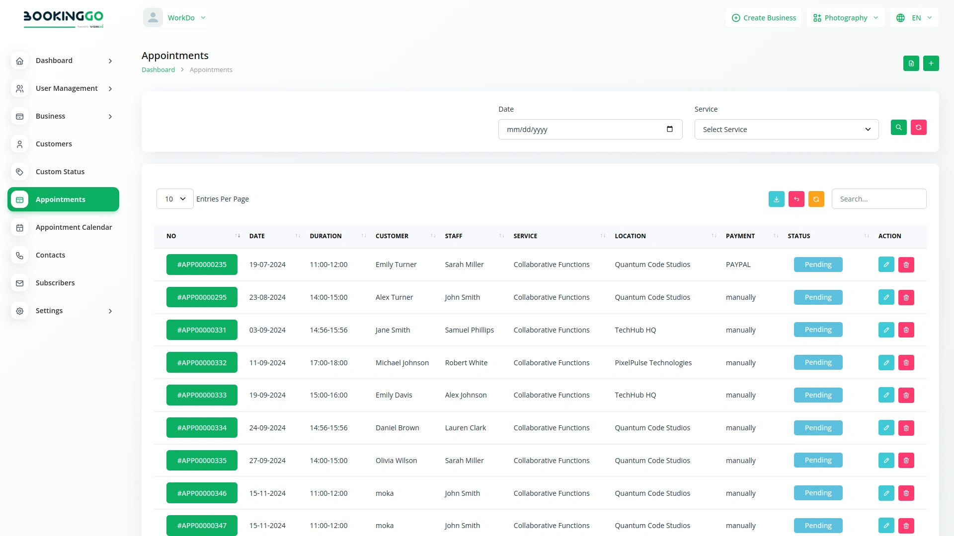 Collaborative Services – BookingGo SaaS Add-On