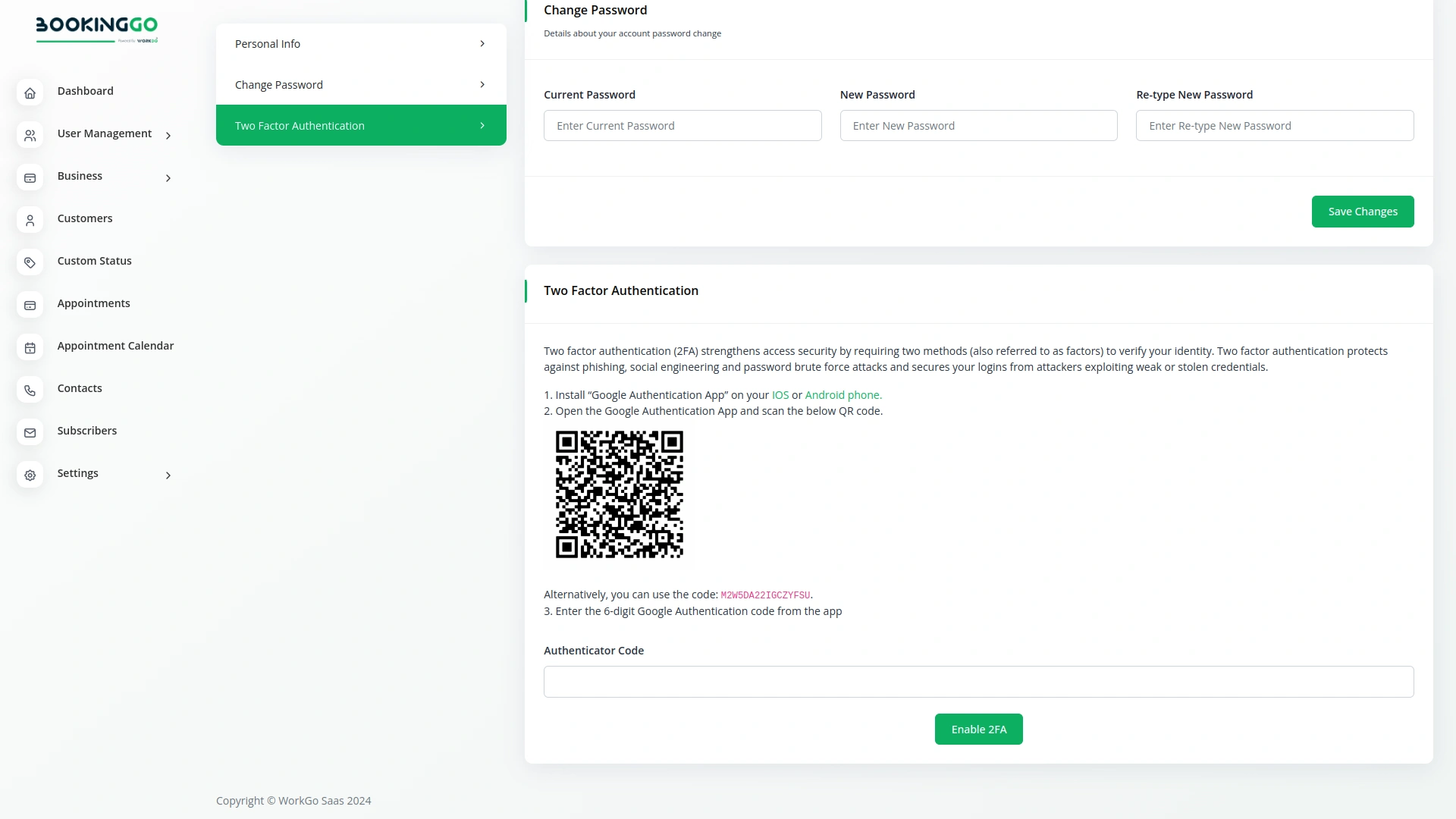 Google Authentication – BookingGo SaaS Add-On