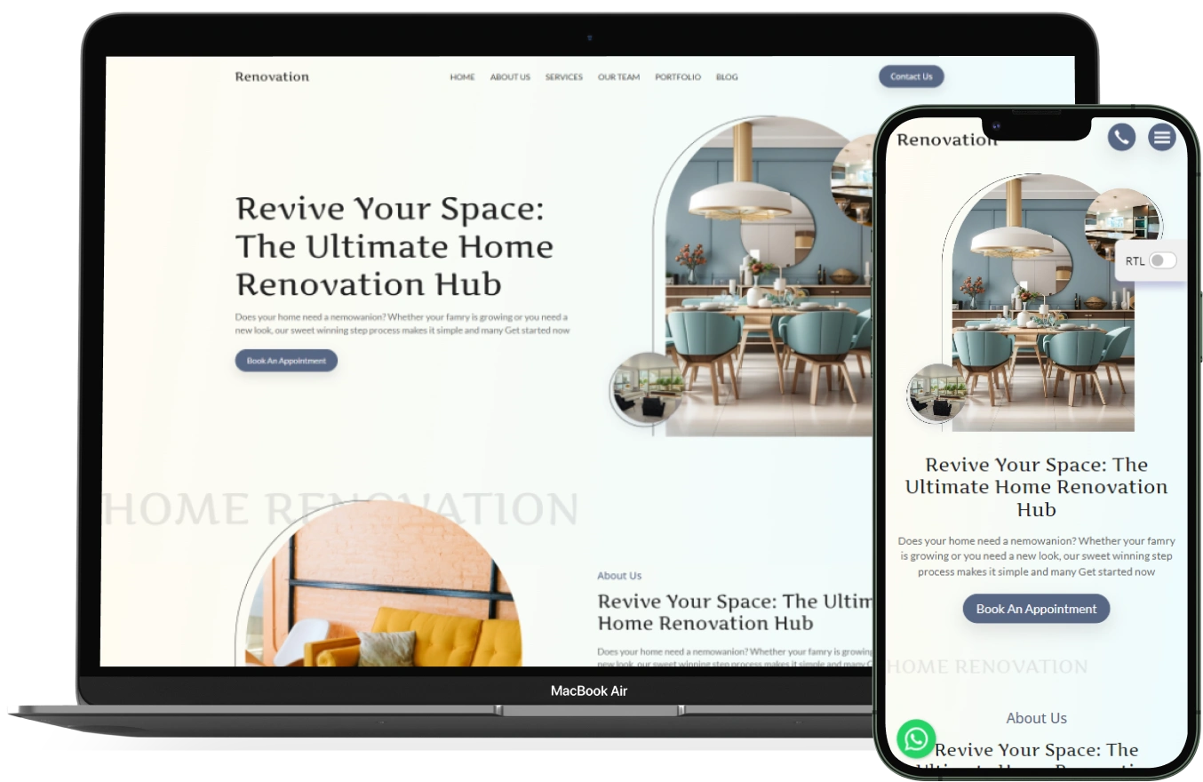 Home Renovation – BookingGo SaaS Add-On