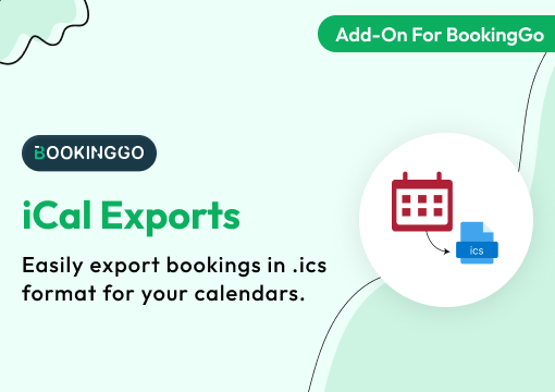 iCal Exports – BookingGo SaaS Add-On