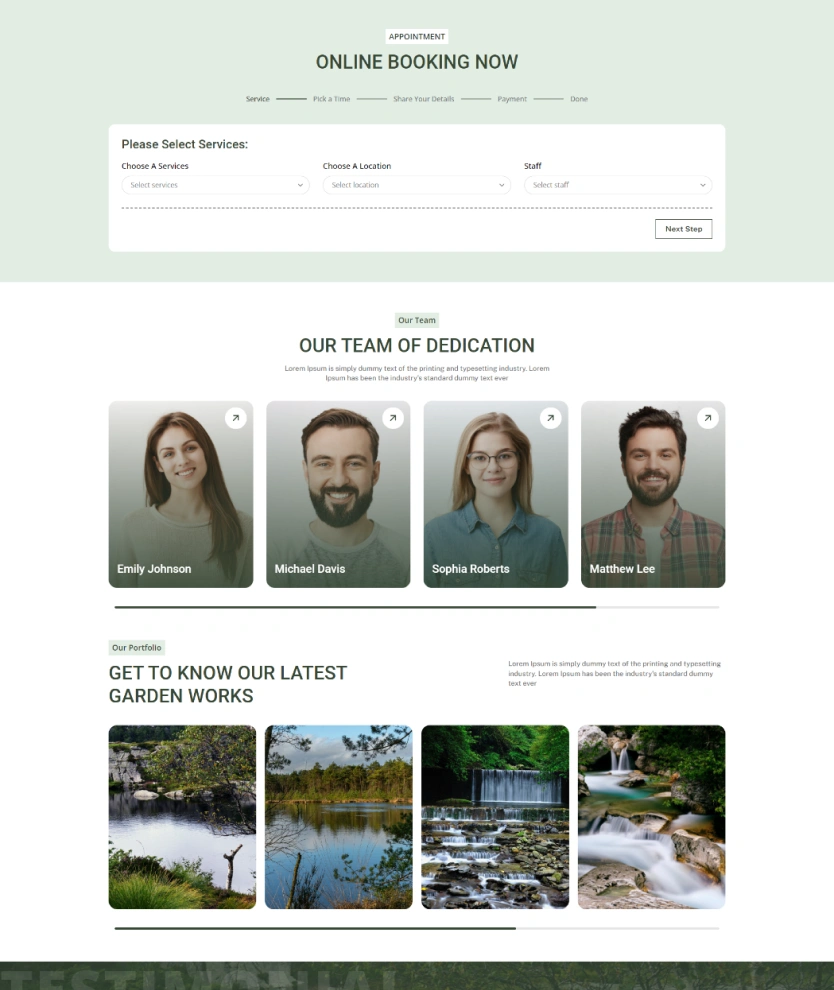 Landscaper – BookingGo SaaS Add-On