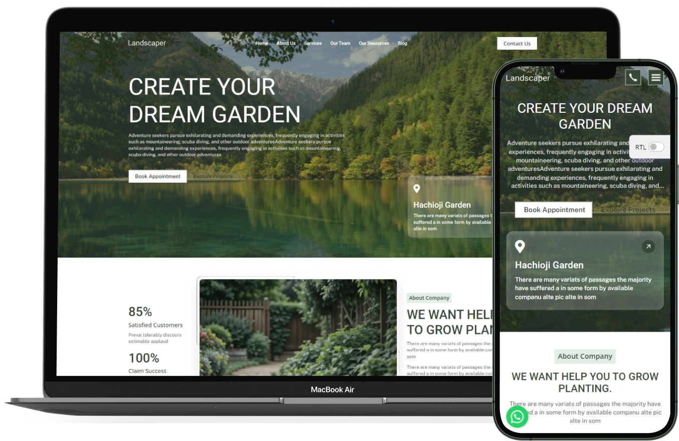 Landscaper – BookingGo SaaS Add-On
