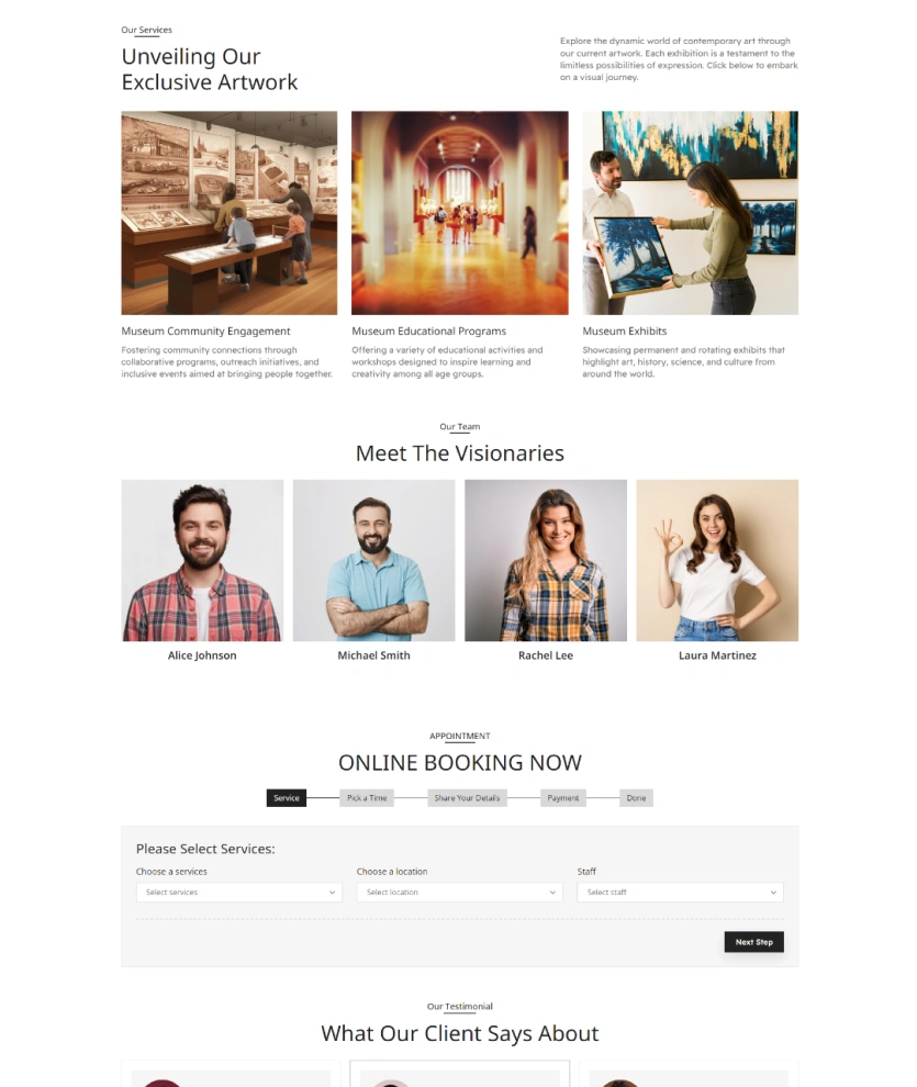 Museum – BookingGo SaaS Add-On
