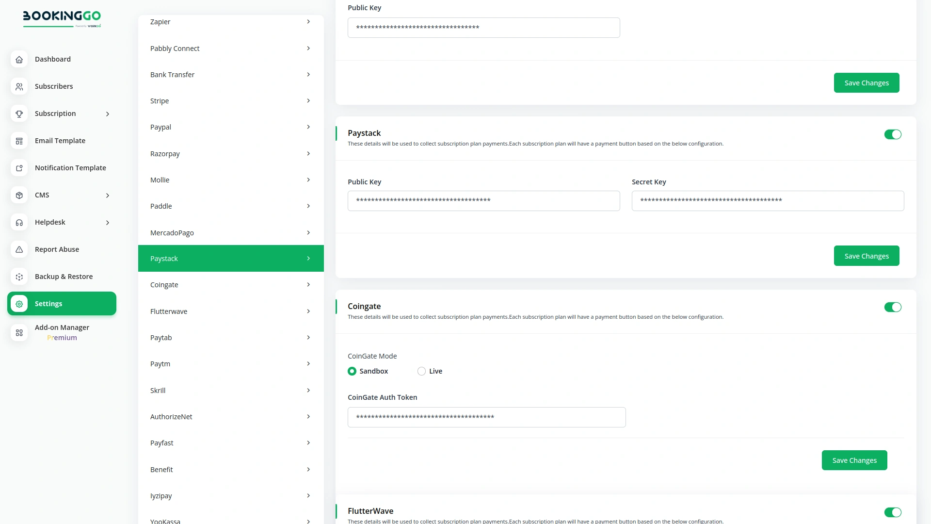 Paystack – BookingGo SaaS Add-On