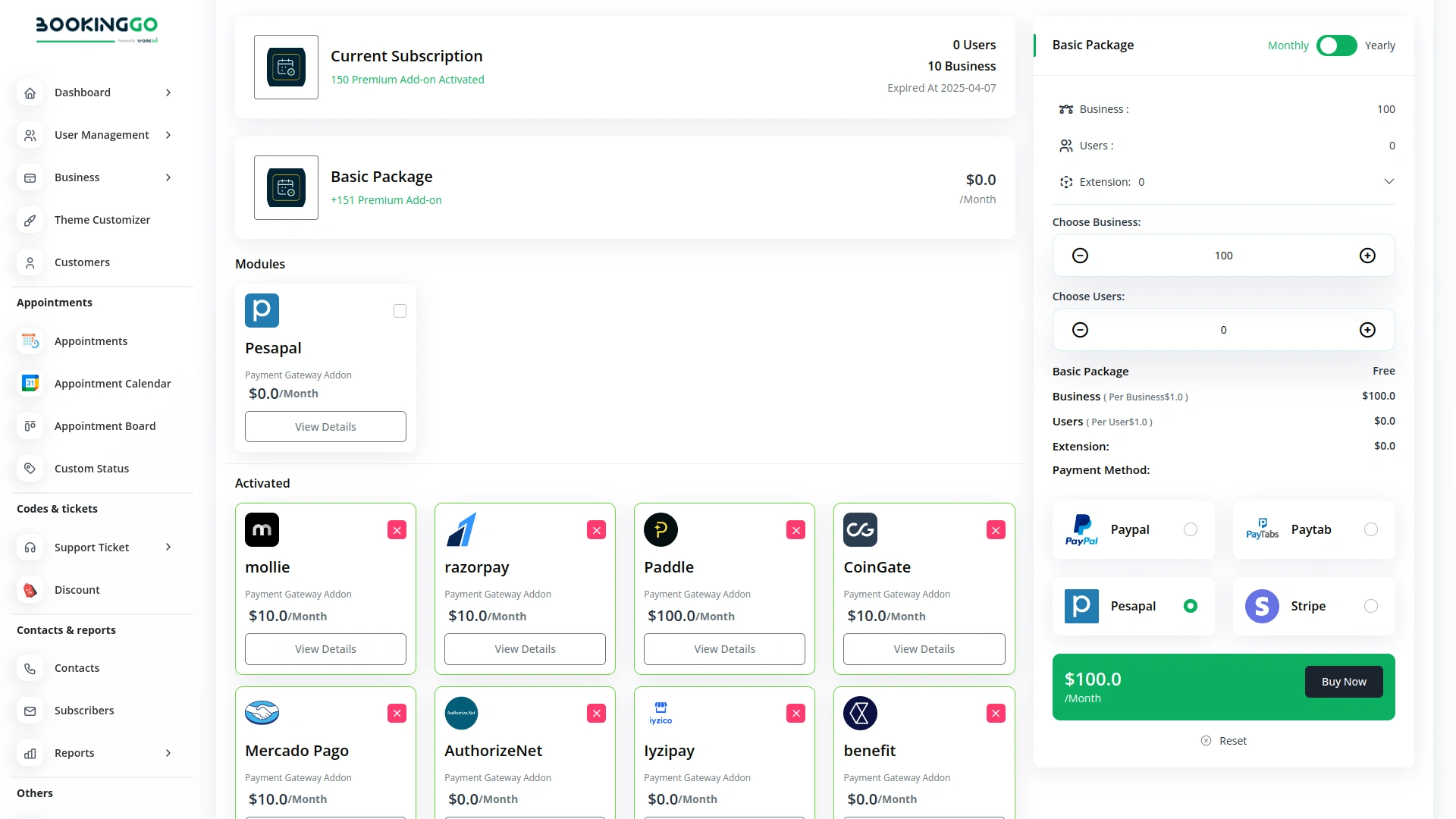 Pesapal – BookingGo SaaS Add-On