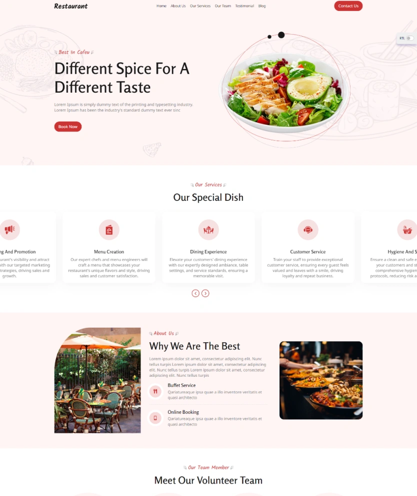 Restaurant Services – BookingGo SaaS Add-On