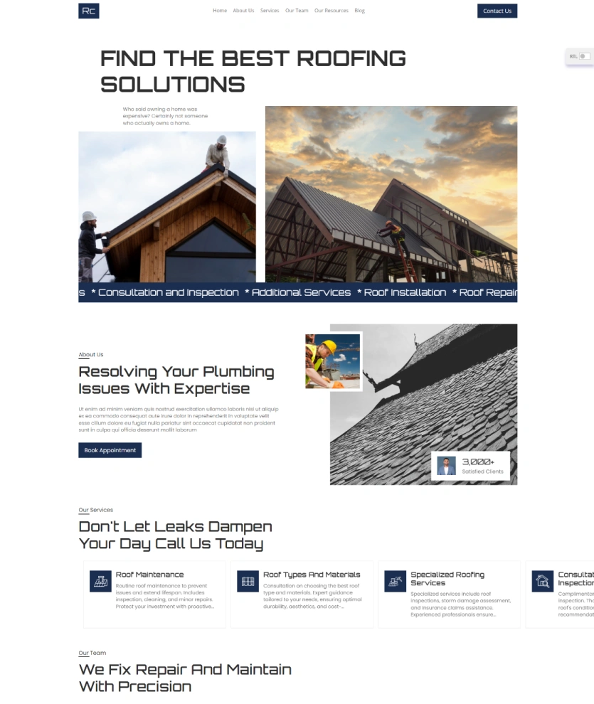 Roofing Contractor – BookingGo SaaS Add-On