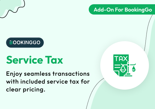 Service Tax – BookingGo SaaS Add-On