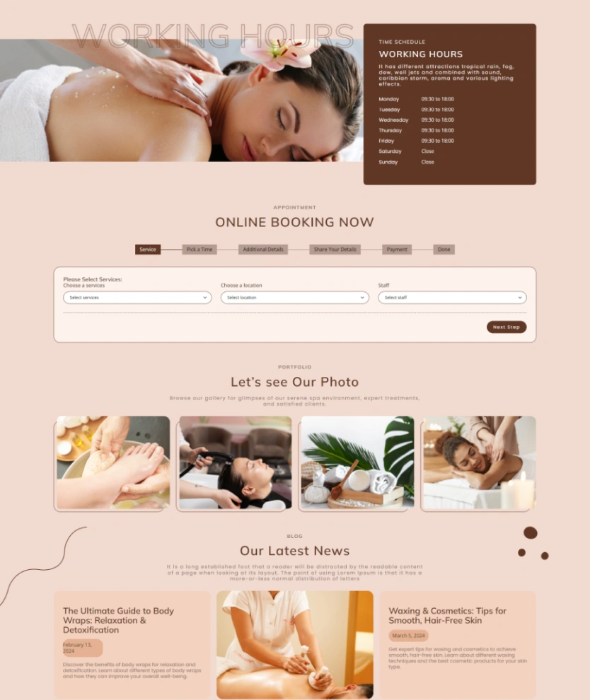 Spawellness – BookingGo SaaS Add-On