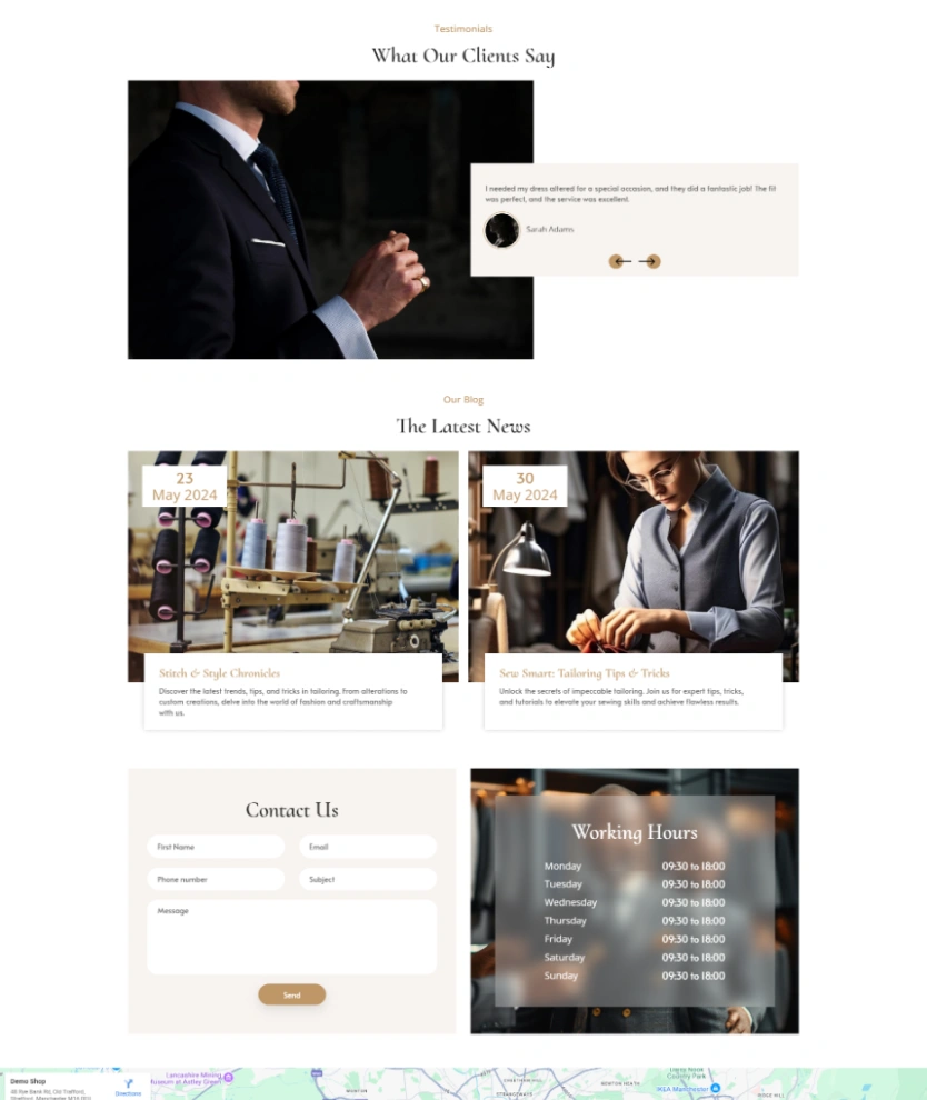 Tailoring Services – BookingGo SaaS Add-On