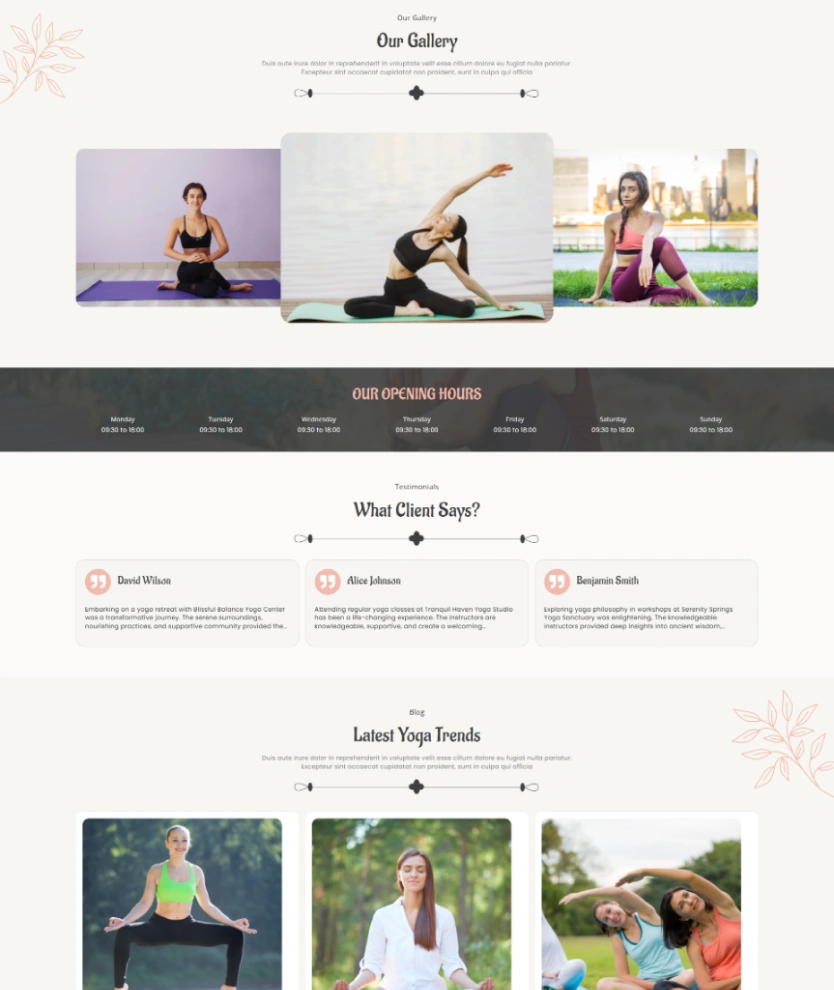 Yoga – BookingGo SaaS Add-On