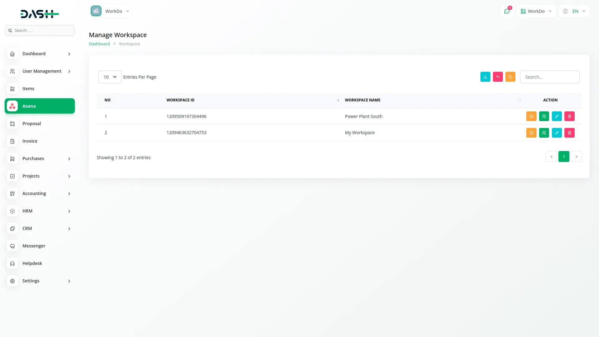 Asana Project Management