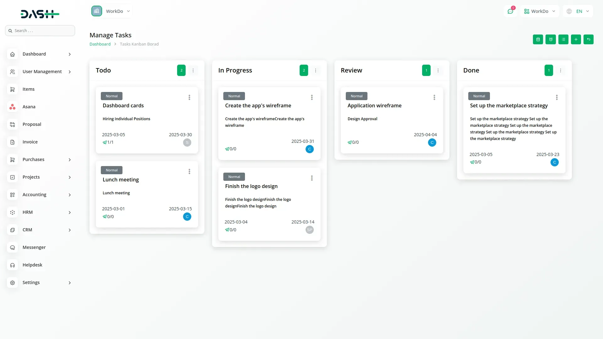 Asana Project Management