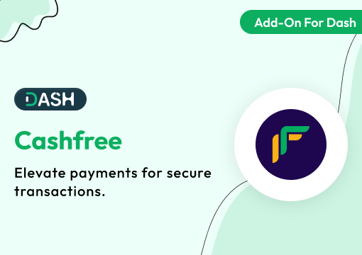 Cashfree – Dash SaaS Add-On