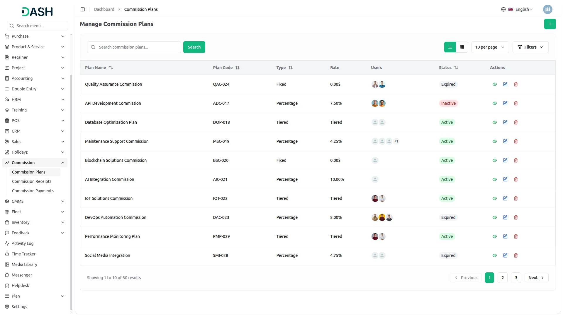 Open-source ERP addon for Commission