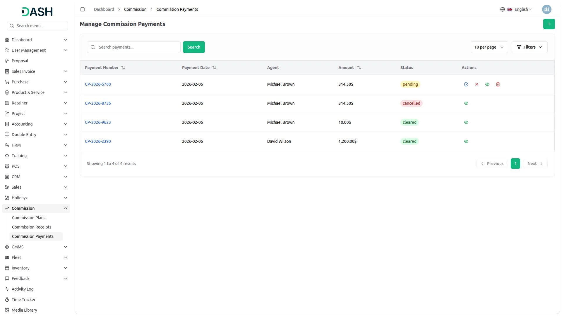 Open-source ERP addon for Commission