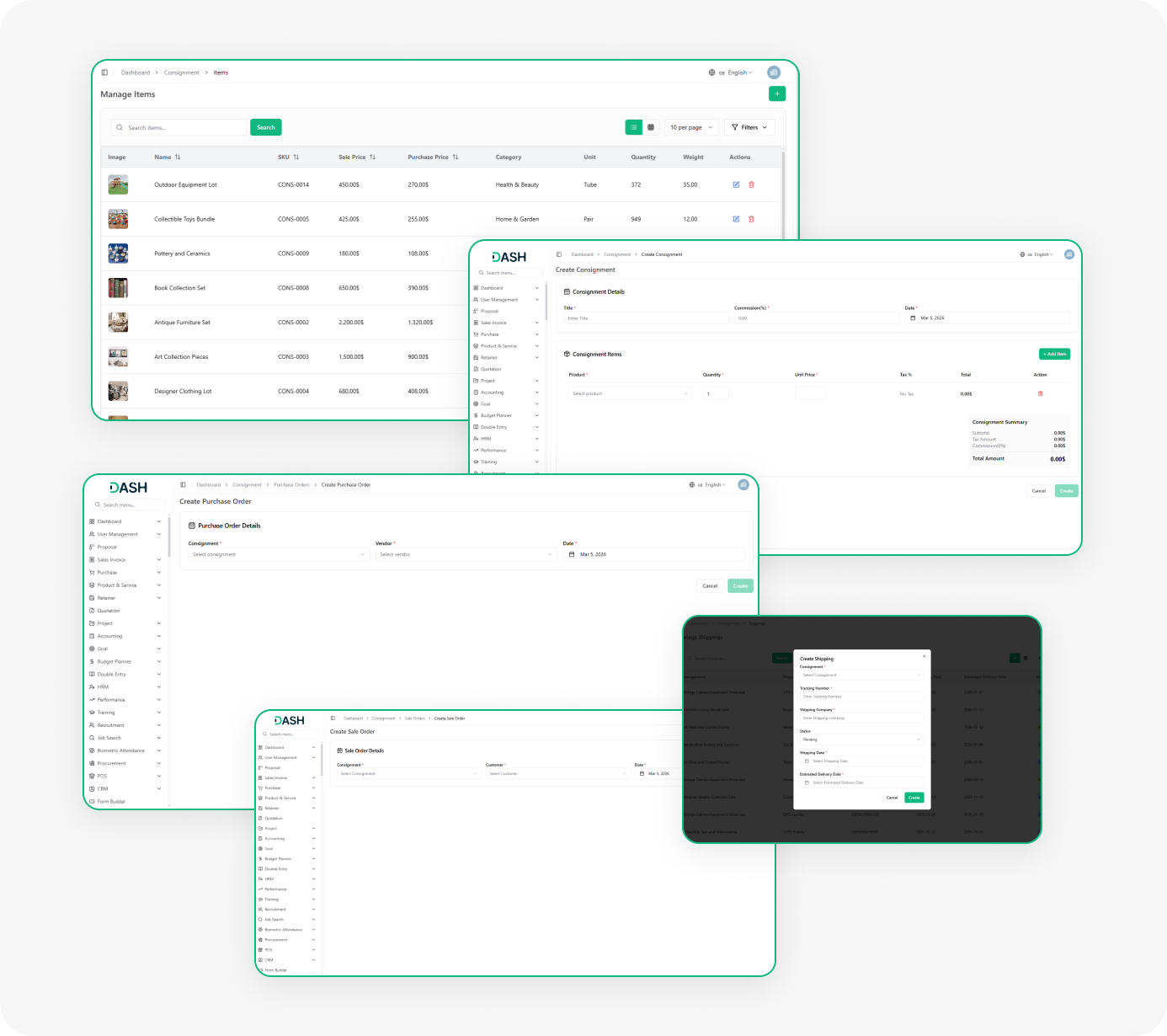 Consignment Management System