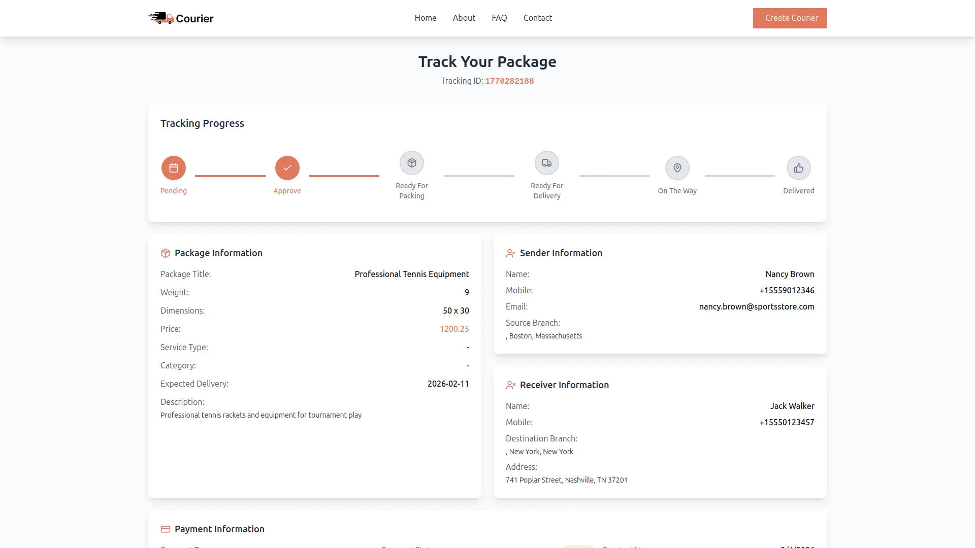 Courier Management