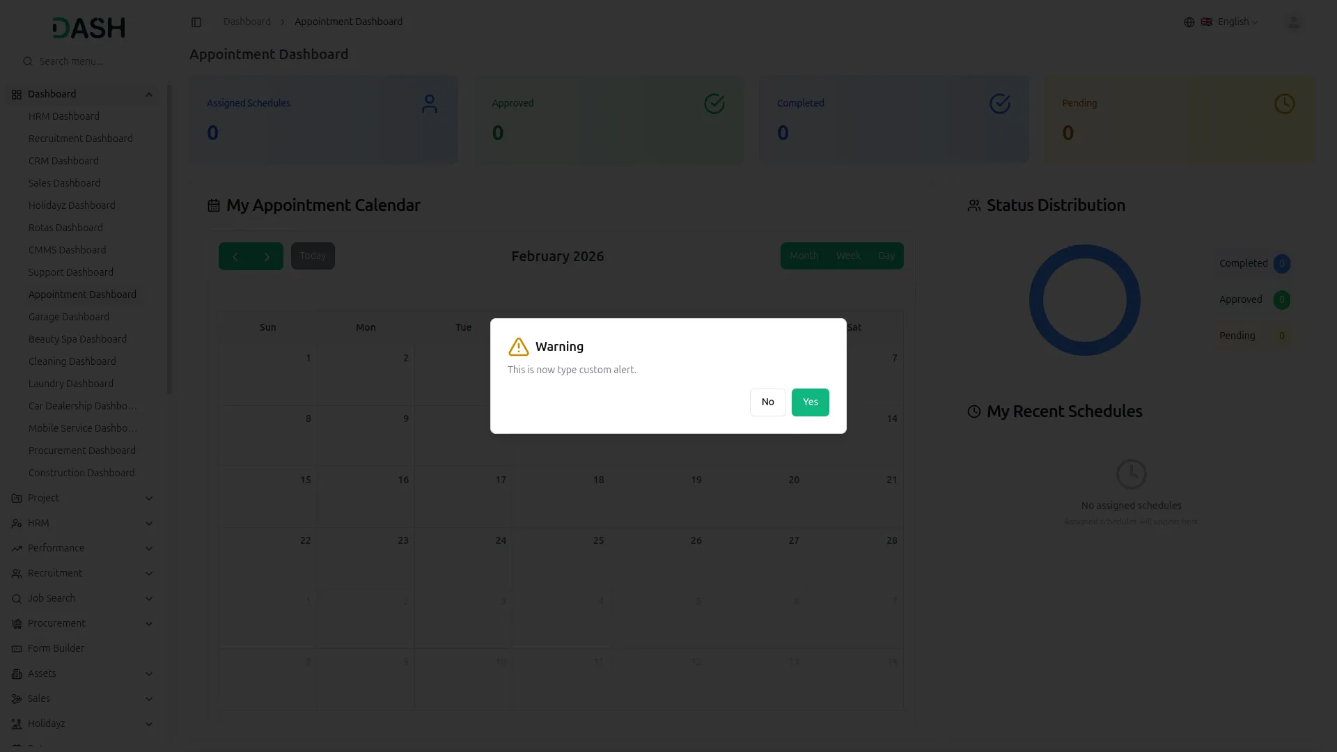 Custom Alert
