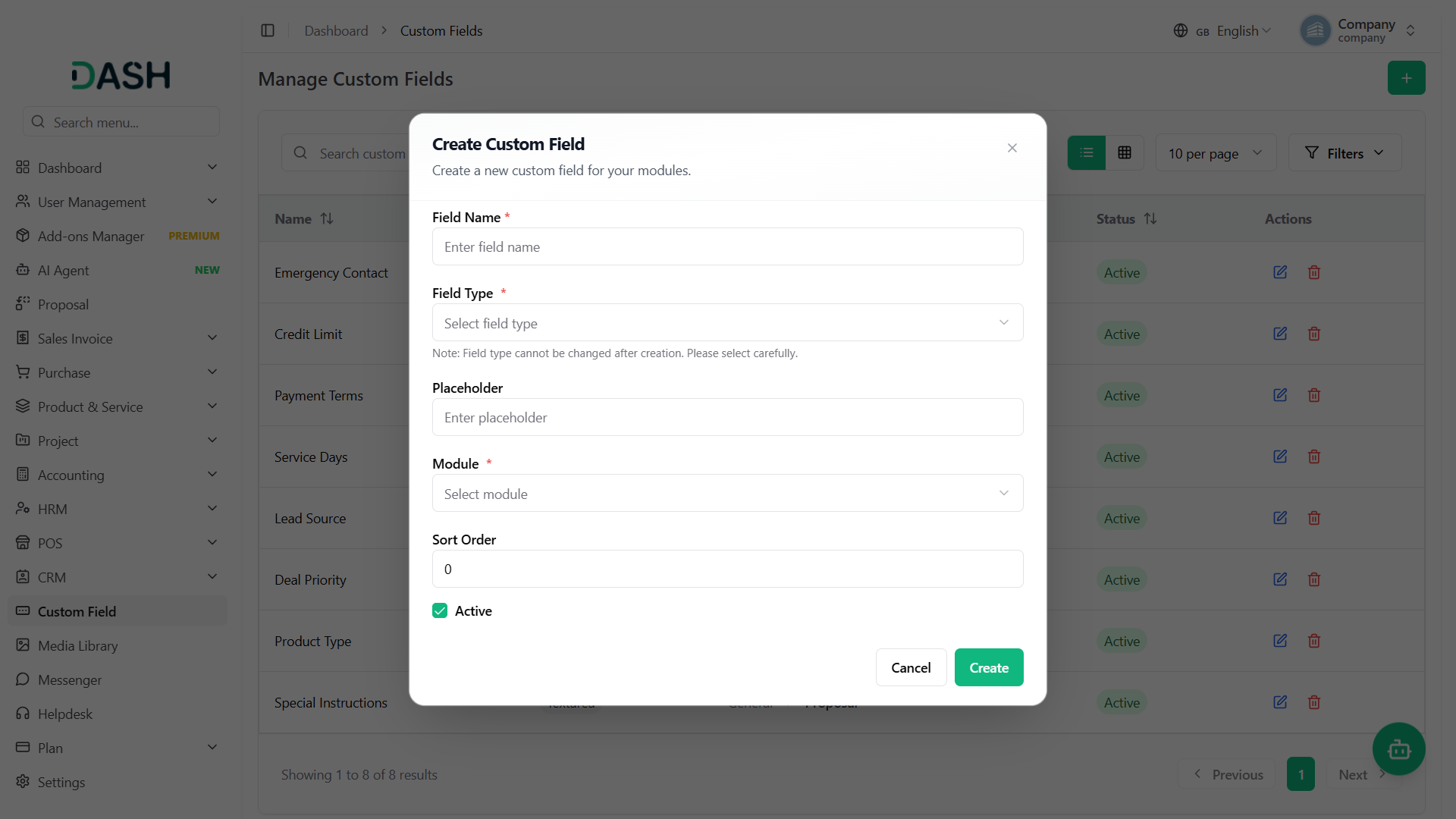 Custom Field