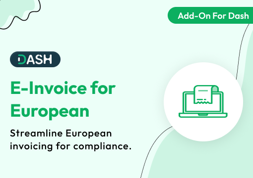E-Invoice for European – Dash SaaS Add-On