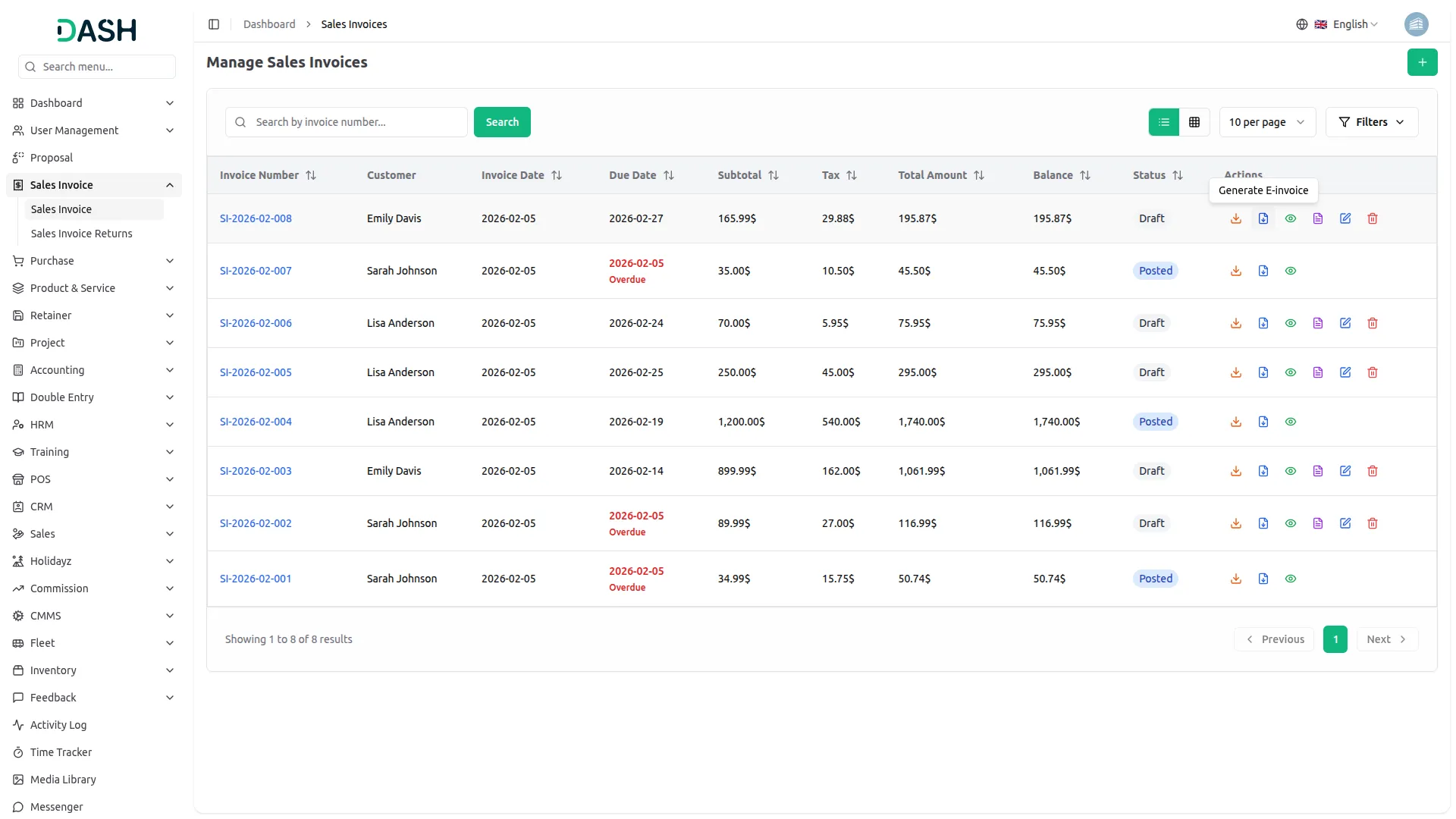 E-Invoice for European